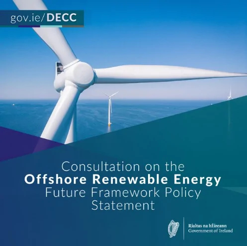 Poster about Consultation on the offshore renewable energy (ORE) Future Framework Policy Statement